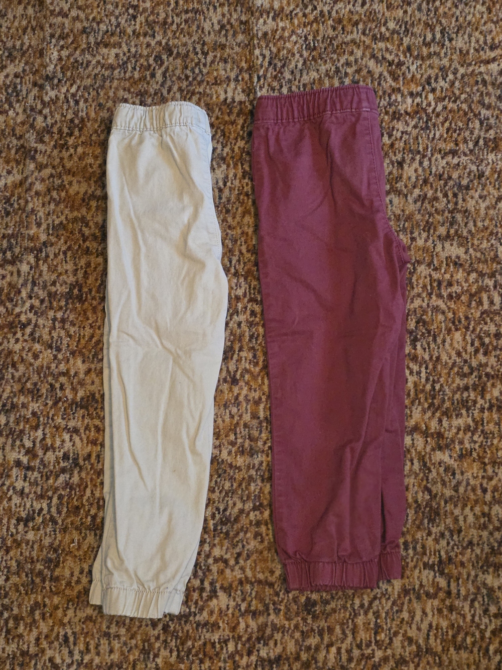 Garanimals Kids Jogger Pants - Cream & Burgundy